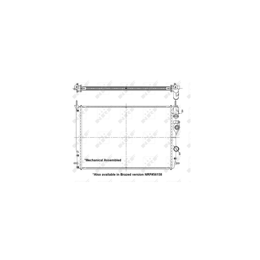 NRF Kühler, Motorkühlung 58198