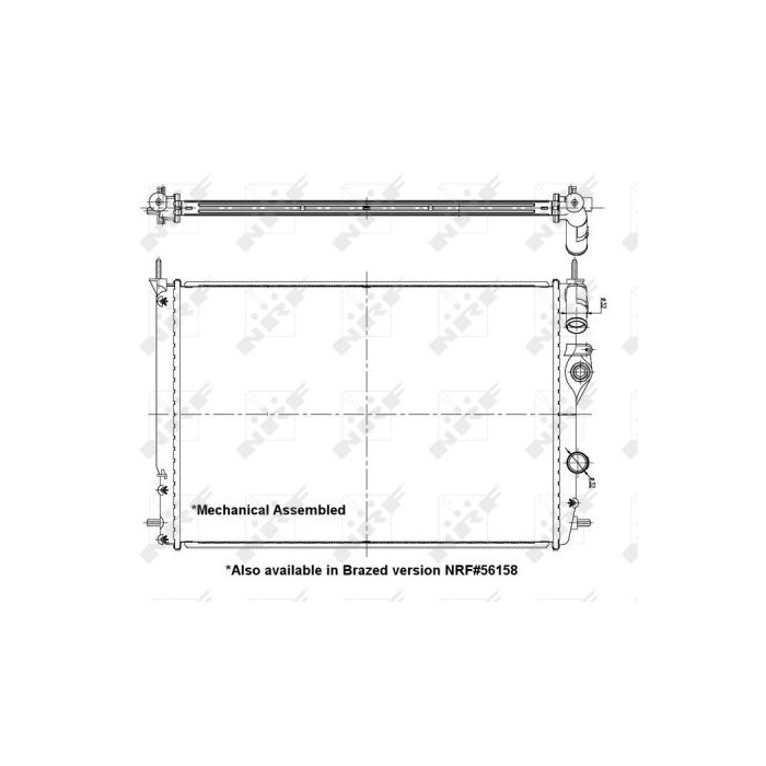 NRF Kühler, Motorkühlung 58198