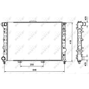 NRF Kühler, Motorkühlung 58216