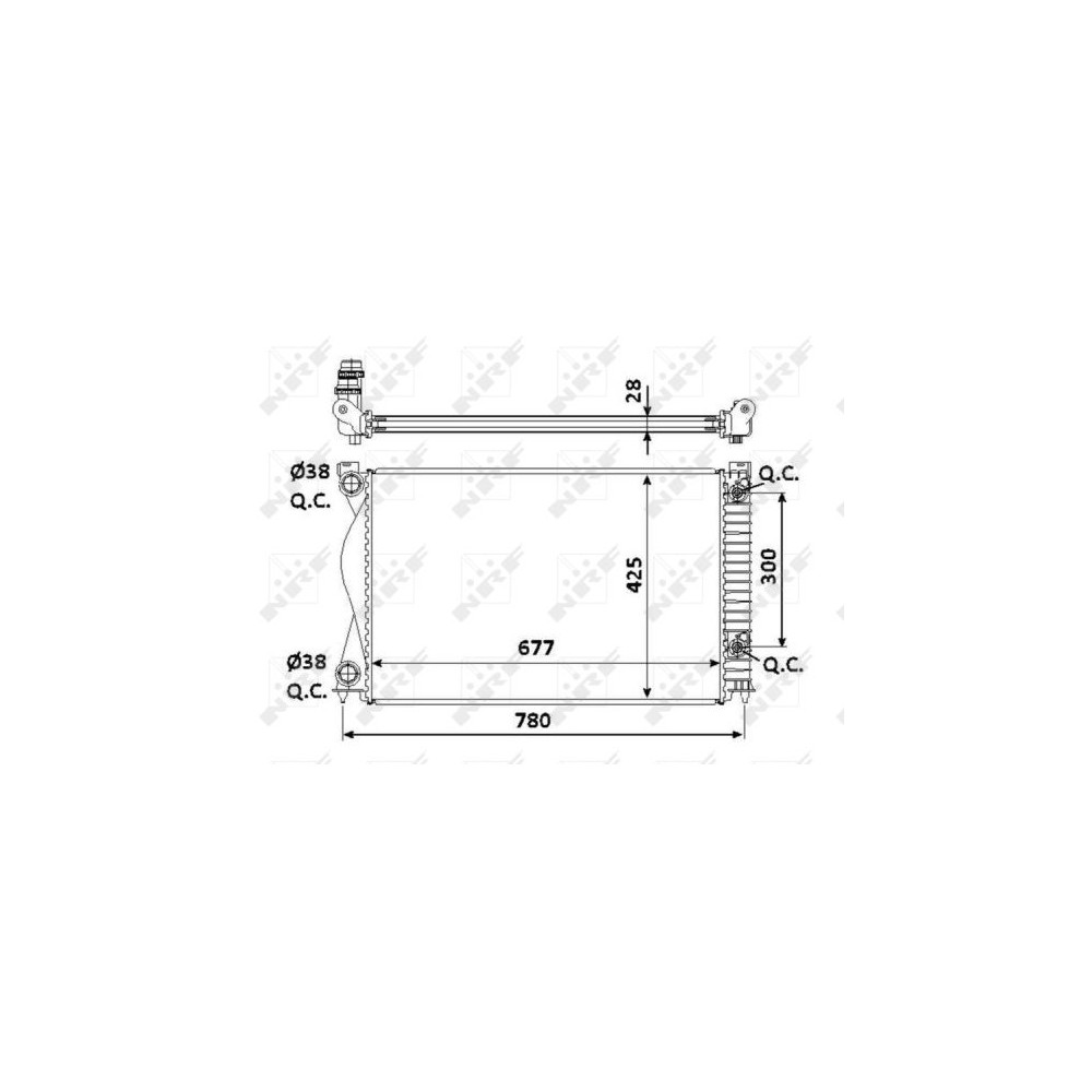 NRF EASY FIT Kühler, Motorkühlung 58234