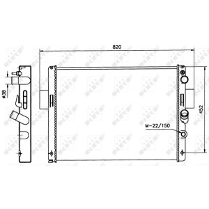NRF Kühler, Motorkühlung 58243