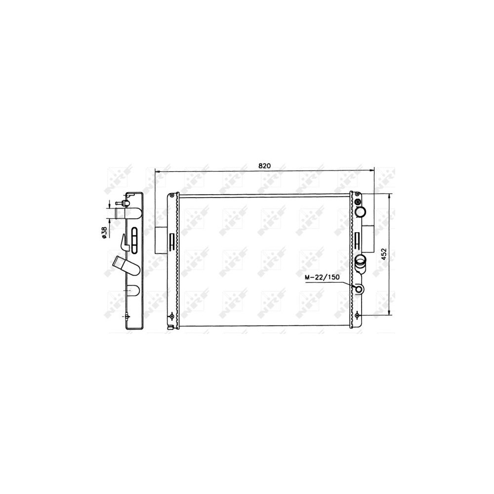 NRF Kühler, Motorkühlung 58243
