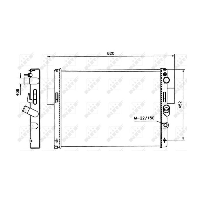 NRF Kühler, Motorkühlung 58243