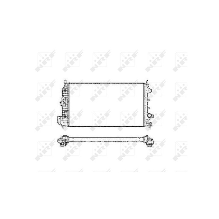 NRF Kühler, Motorkühlung 58205