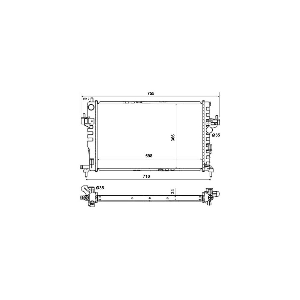 NRF EASY FIT Kühler, Motorkühlung 58282