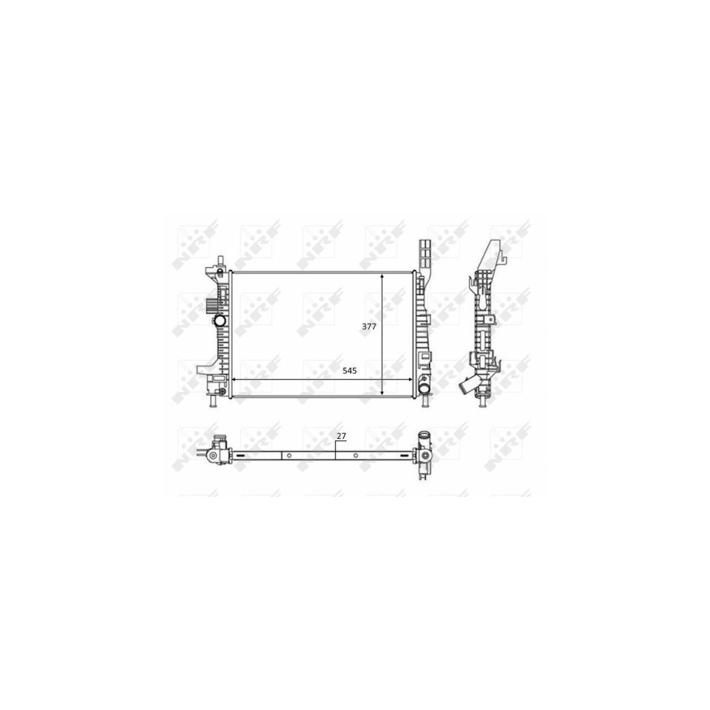 NRF Kühler, Motorkühlung 58284