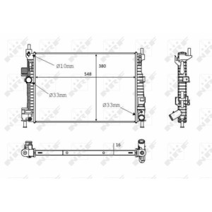 NRF Kühler, Motorkühlung 58289