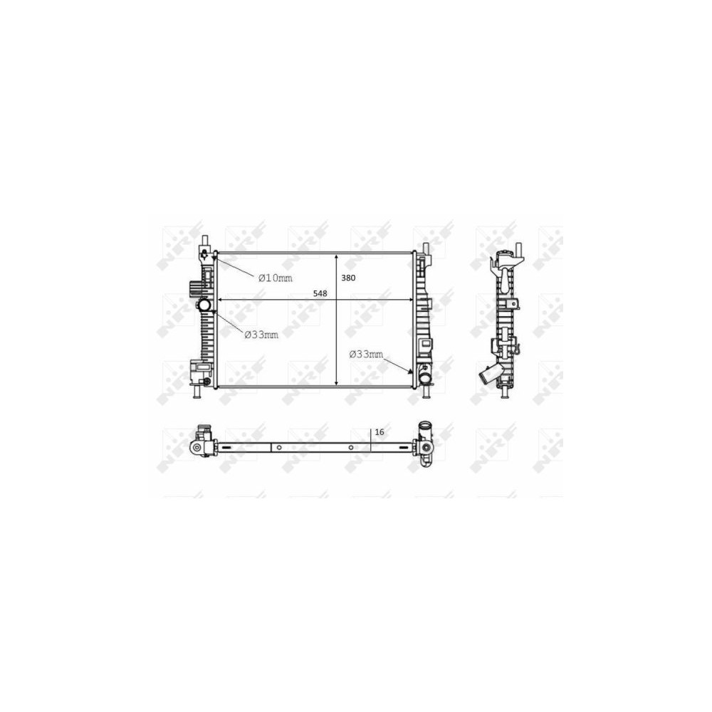 NRF Kühler, Motorkühlung 58289