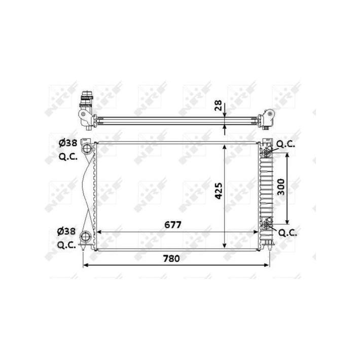 NRF EASY FIT Kühler, Motorkühlung 58234