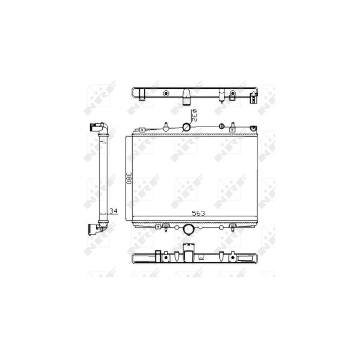 NRF Economy Class Kühler, Motorkühlung 58303A