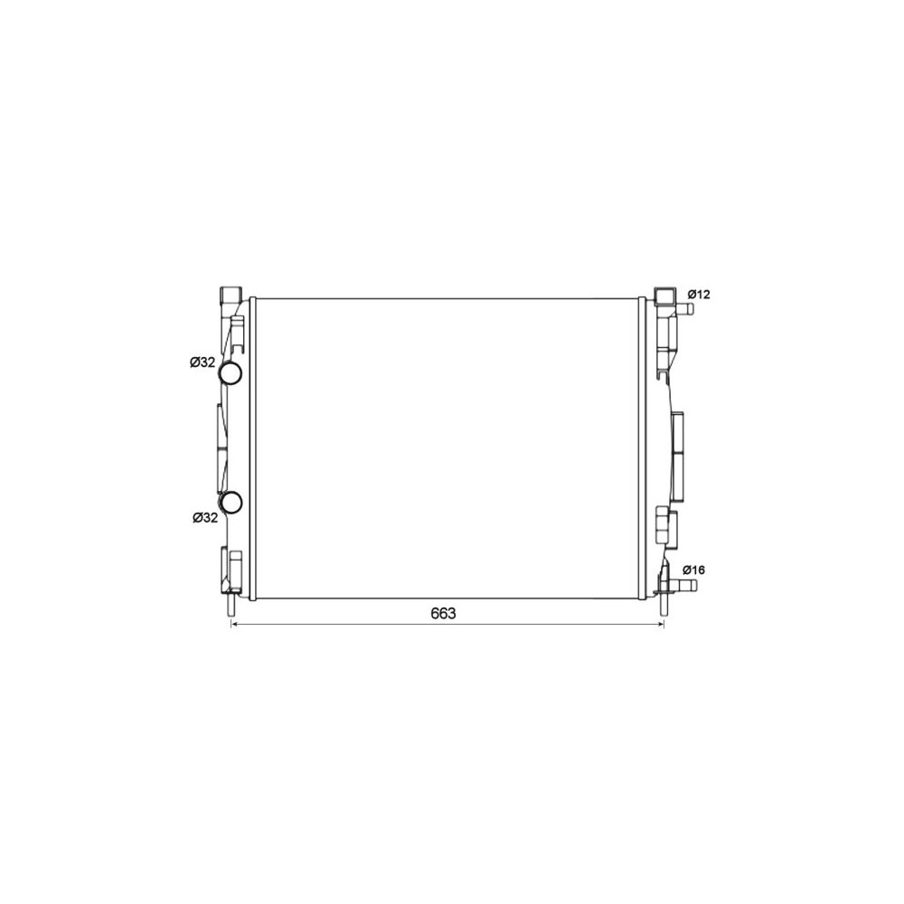 NRF Kühler, Motorkühlung 58327
