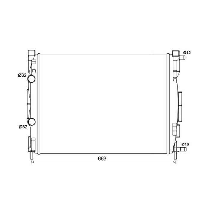 NRF Kühler, Motorkühlung 58327
