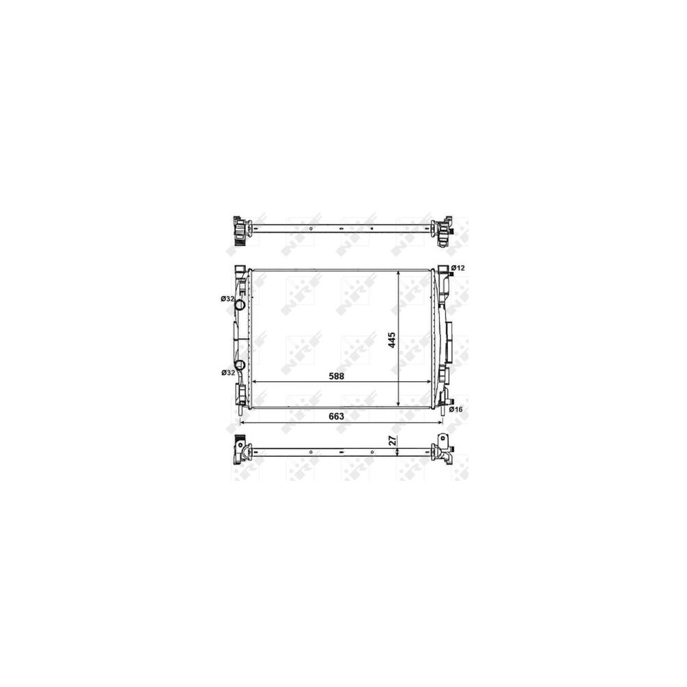 NRF EASY FIT Kühler, Motorkühlung 58329