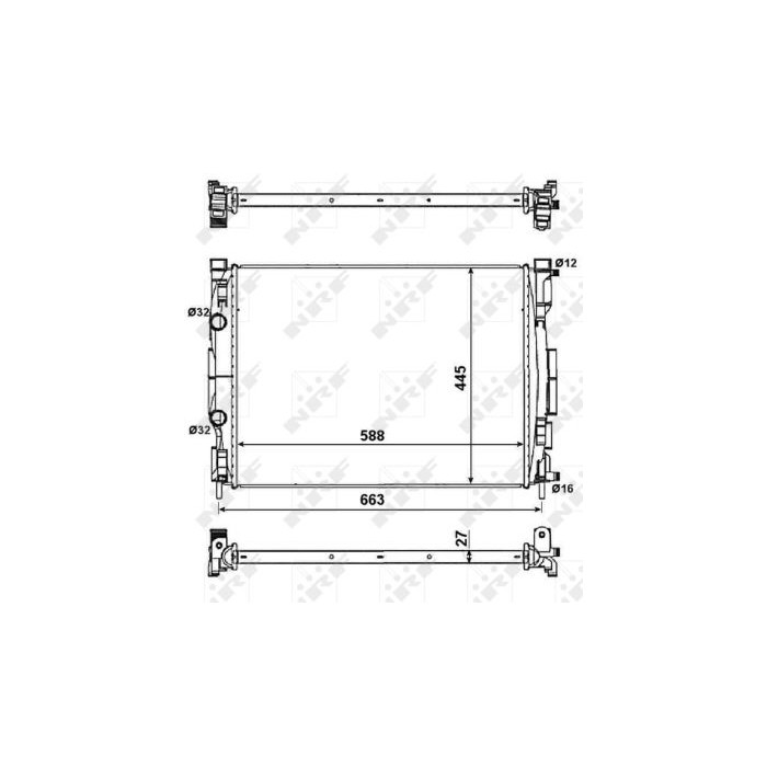 NRF EASY FIT Kühler, Motorkühlung 58329