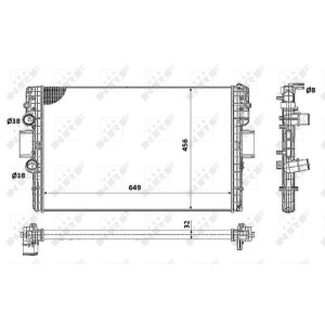 NRF Kühler, Motorkühlung 58361