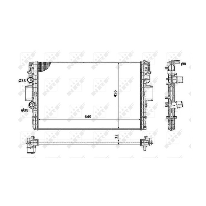 NRF Kühler, Motorkühlung 58361