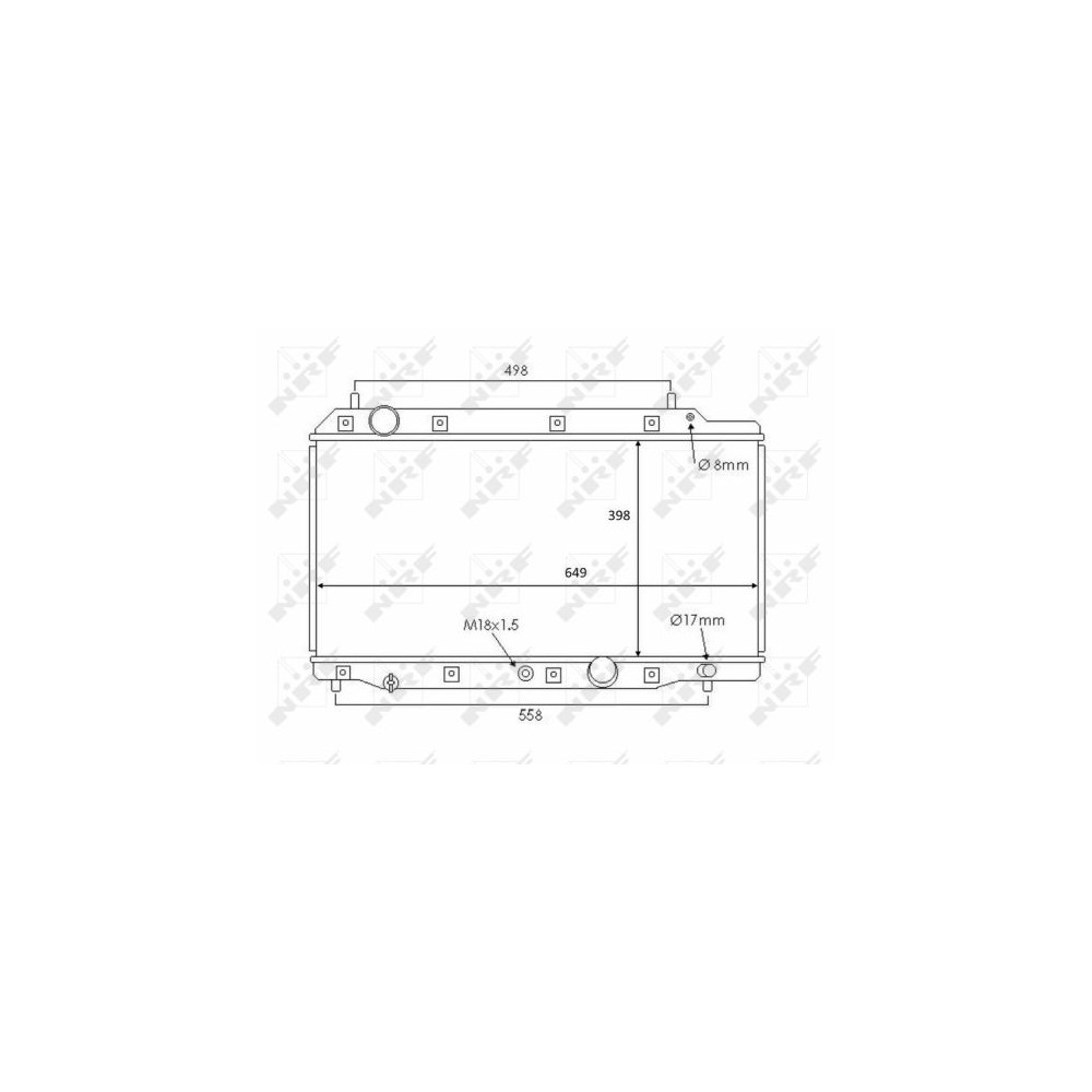 NRF Kühler, Motorkühlung 58383