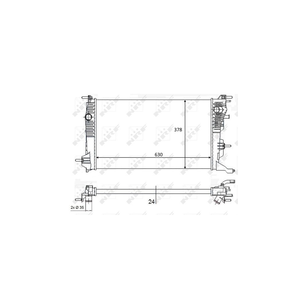 NRF Kühler, Motorkühlung 58388