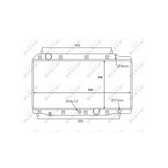 NRF Kühler, Motorkühlung 58383