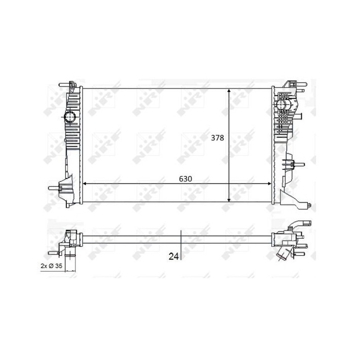 NRF Kühler, Motorkühlung 58388