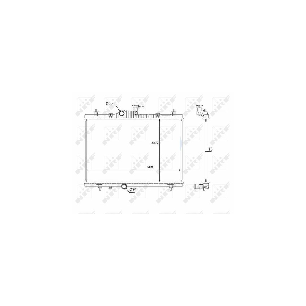 NRF Kühler, Motorkühlung 58394