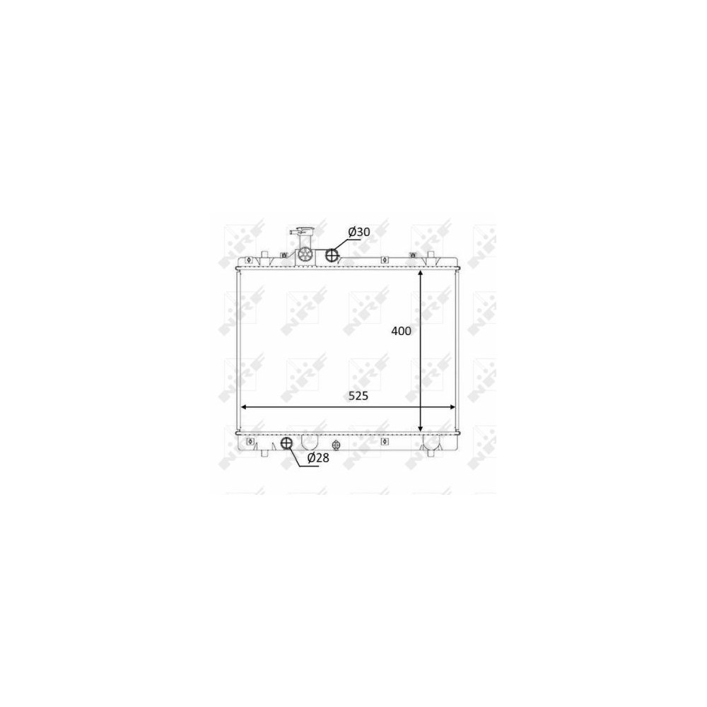 NRF Kühler, Motorkühlung 58397