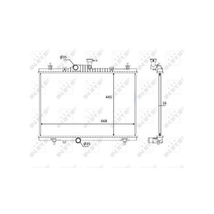 NRF Kühler, Motorkühlung 58394