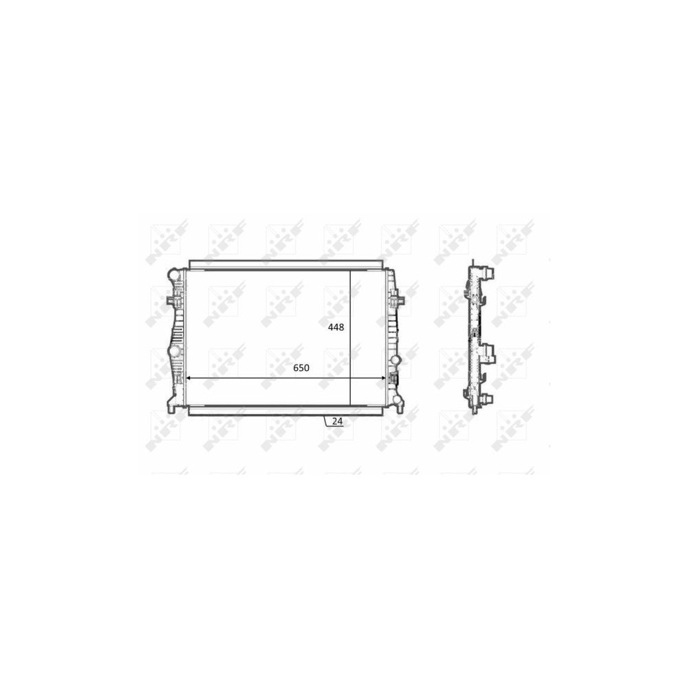 NRF Kühler, Motorkühlung 58398