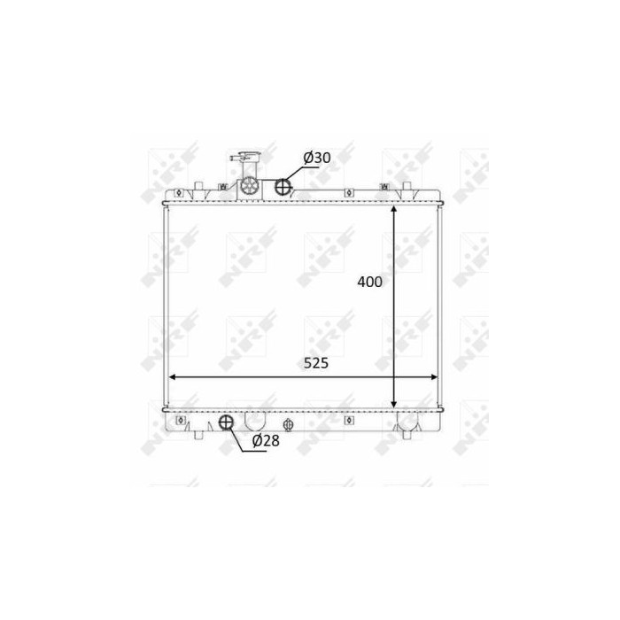 NRF Kühler, Motorkühlung 58397