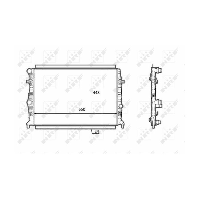 NRF Kühler, Motorkühlung 58398