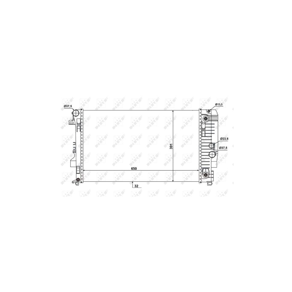 NRF Kühler, Motorkühlung 58440