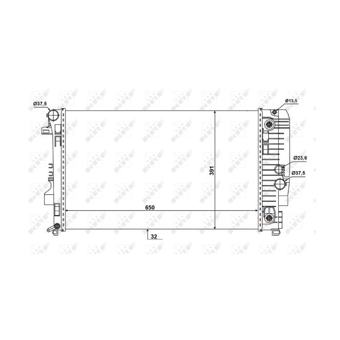 NRF Kühler, Motorkühlung 58440