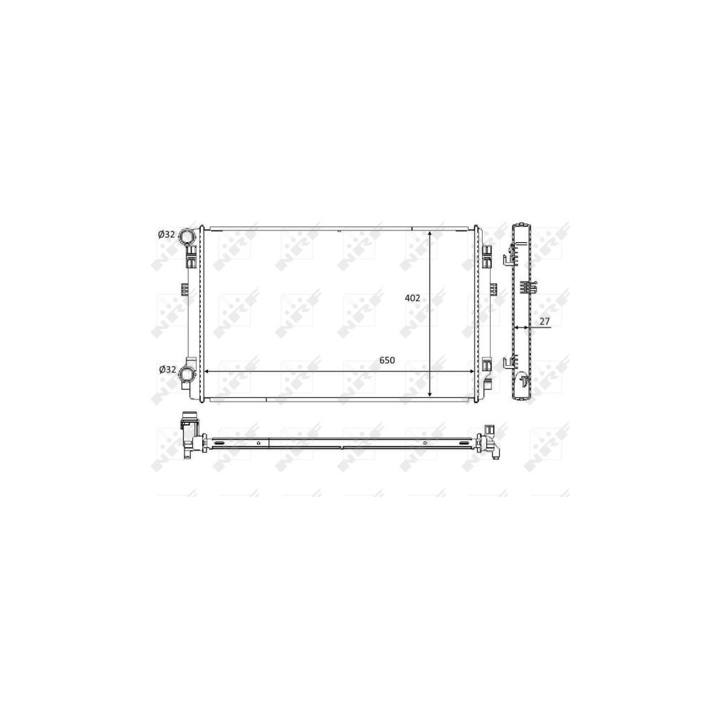 NRF Kühler, Motorkühlung 58453