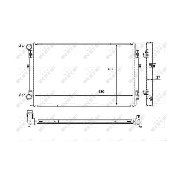 NRF Kühler, Motorkühlung 58453