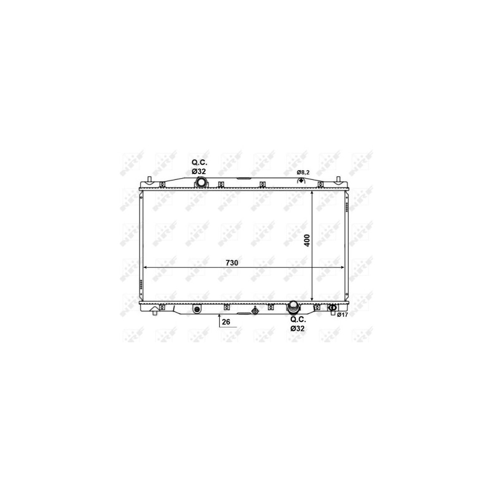 NRF Kühler, Motorkühlung 58457