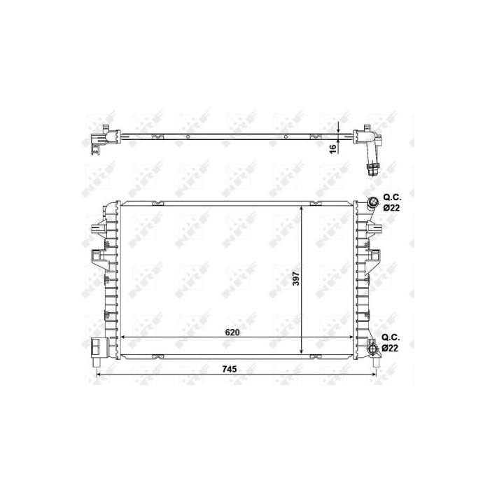 NRF EASY FIT Kühler, Motorkühlung 58471