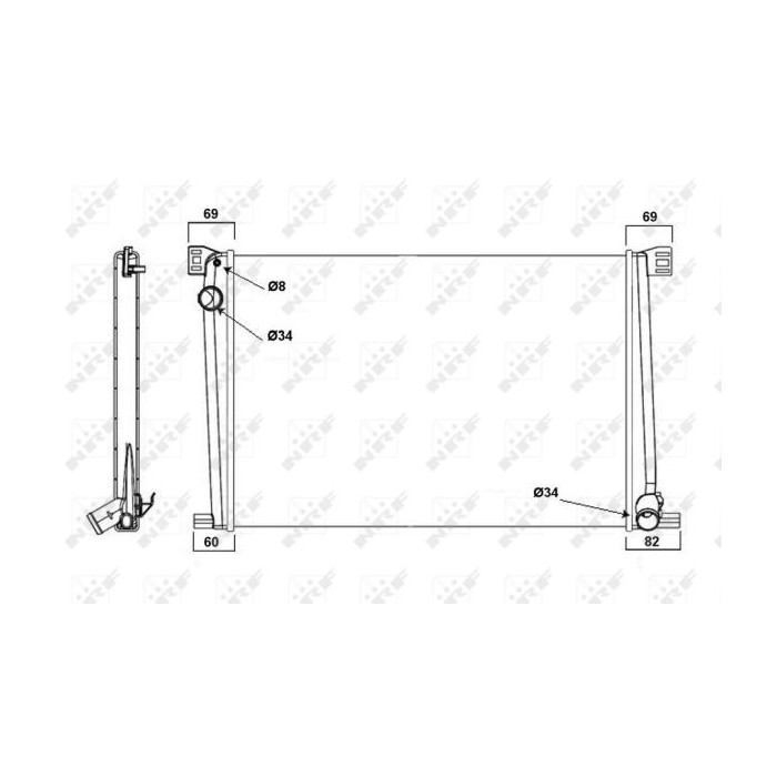 NRF Economy Class Kühler, Motorkühlung 58472A