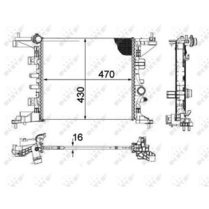 NRF Kühler, Motorkühlung 58477