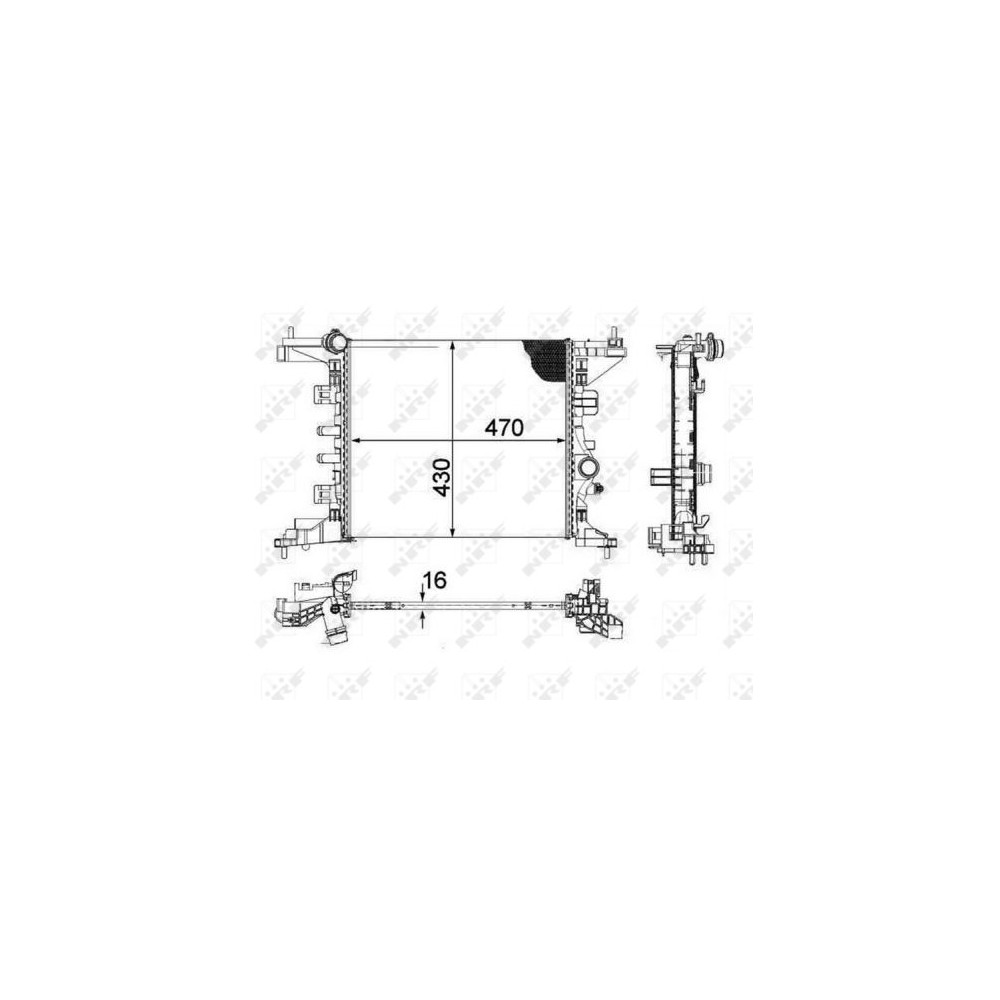 NRF Kühler, Motorkühlung 58477