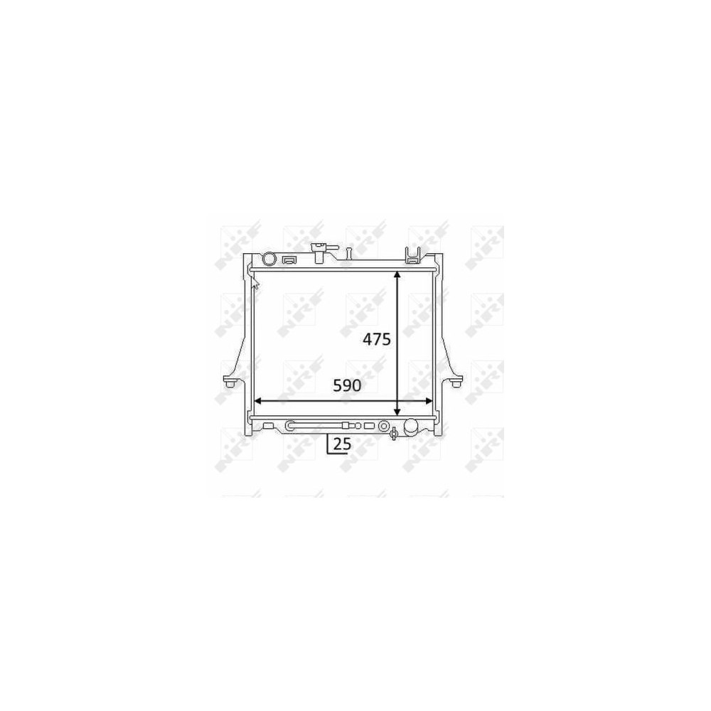 NRF Kühler, Motorkühlung 58480