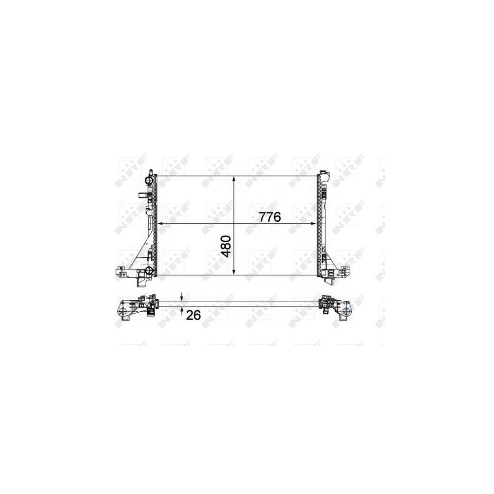 NRF Kühler, Motorkühlung 58482