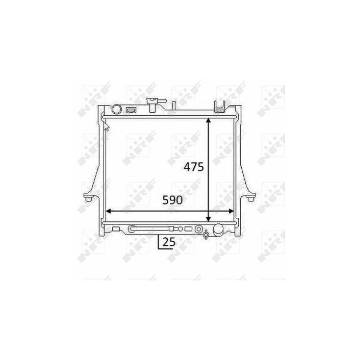 NRF Kühler, Motorkühlung 58480