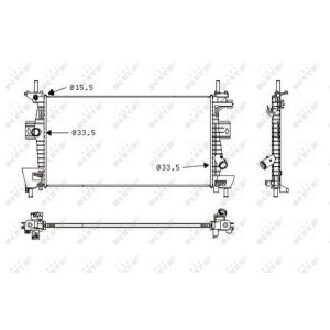 NRF Kühler, Motorkühlung 58487