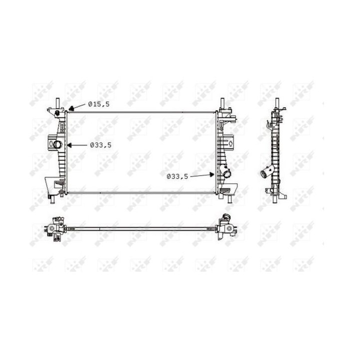 NRF Kühler, Motorkühlung 58487