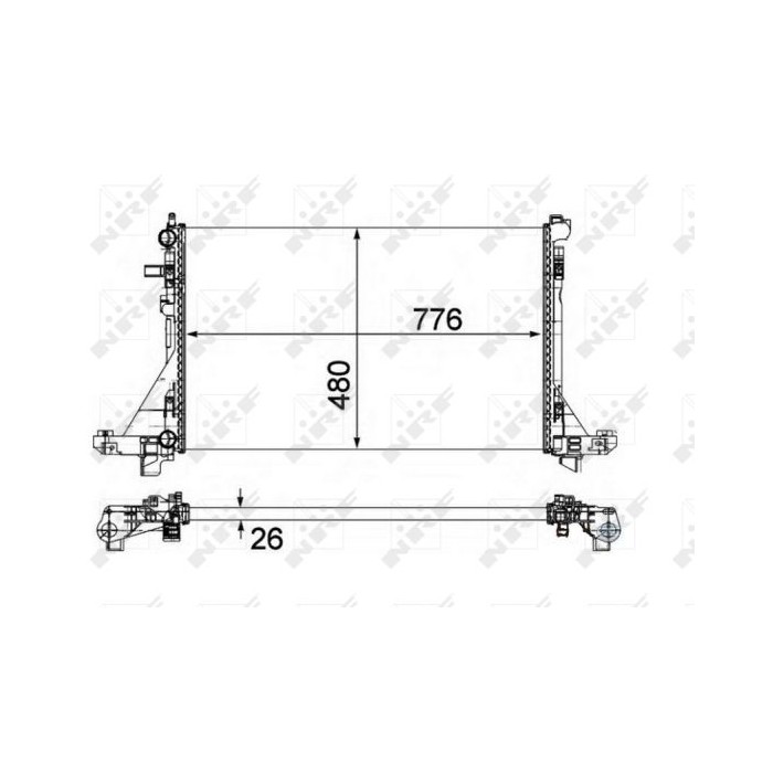 NRF Kühler, Motorkühlung 58482