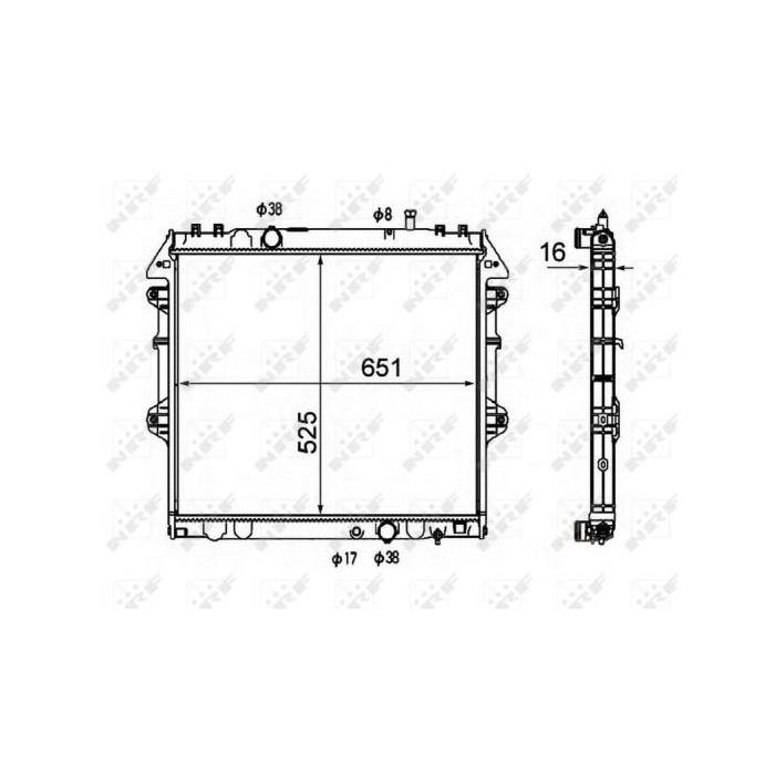 NRF Kühler, Motorkühlung 58491