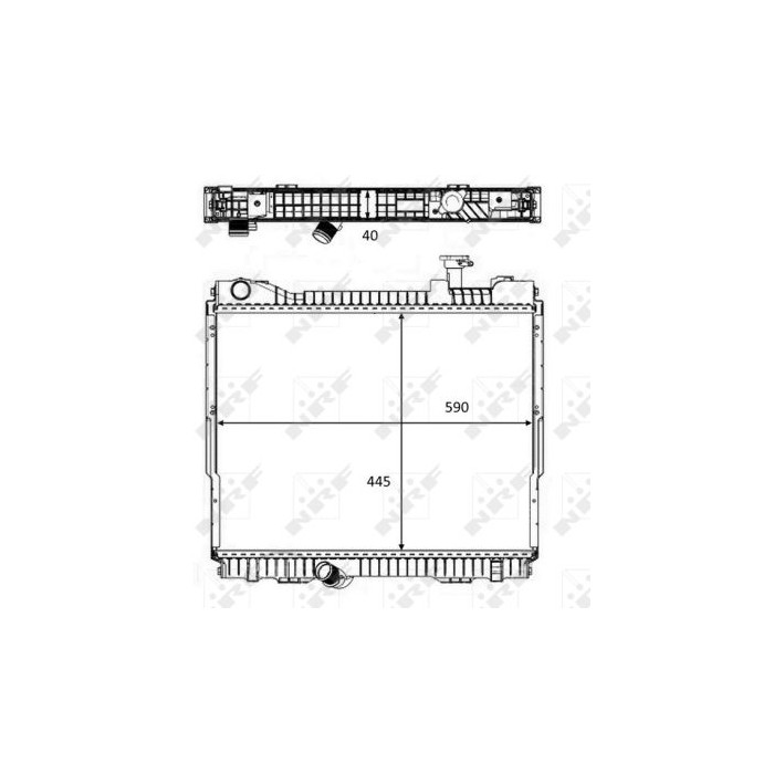 NRF Kühler, Motorkühlung 58484