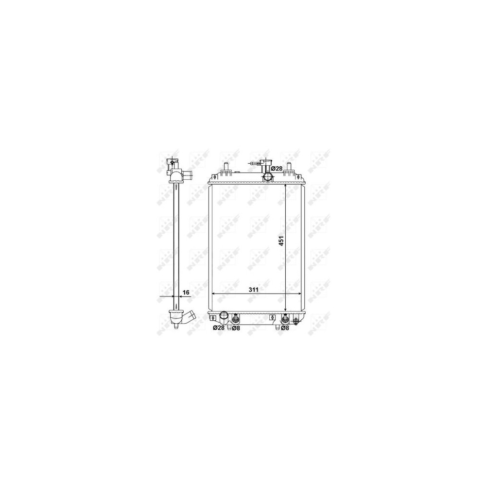 NRF Kühler, Motorkühlung 58494