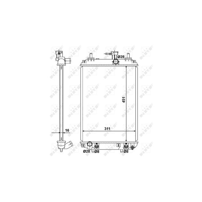 NRF Kühler, Motorkühlung 58494