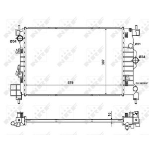 NRF Kühler, Motorkühlung 58496